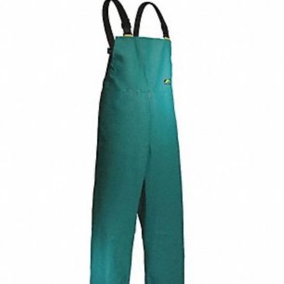 Onguard Chemtex Bib Overall Green L 710500 plain front - Picture 1 of 2